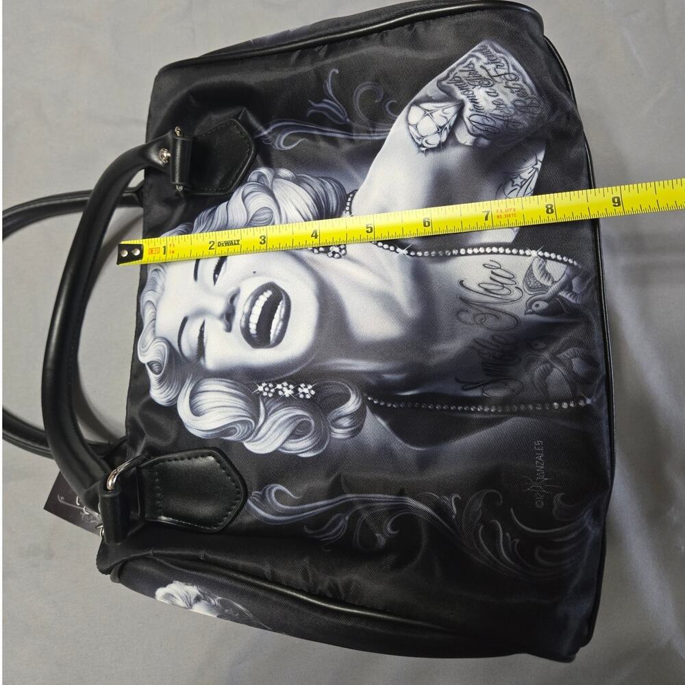 DGA David Gonzales Art Marilyn Monroe "Smile Now" Satchel Handbag Purse - Picture 7 of 8